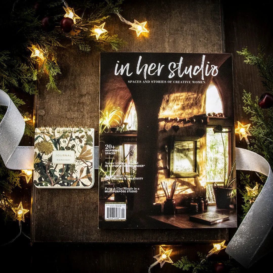 In Her Studio Winter 2025 gavepakke blad + journal