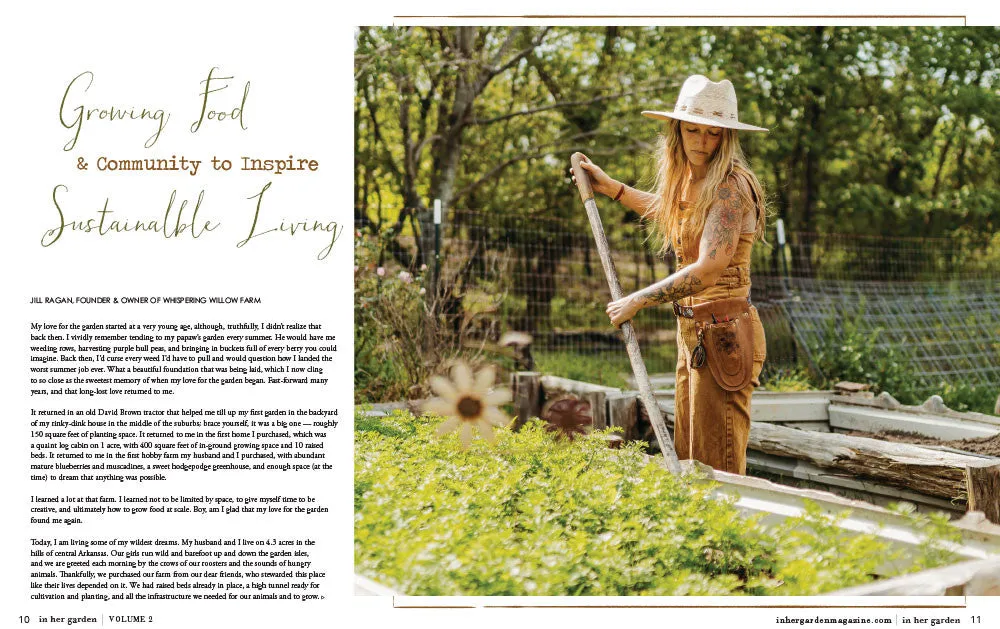 Stampington In Her Garden Spring 2023 blad hage vaar