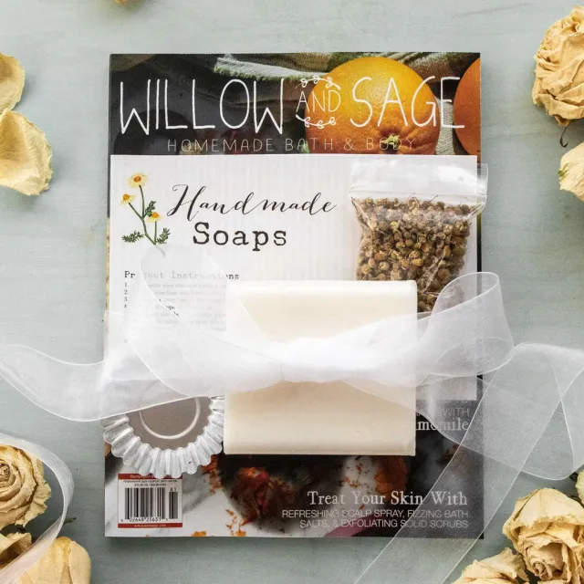 Stampington Willow and Sage kamille såpesett DIY blad