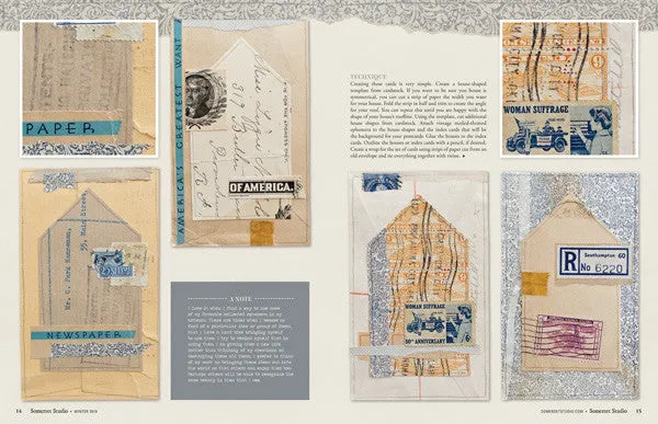 Stampington Somerset Studio Winter 2020 blad nedlasting PDF