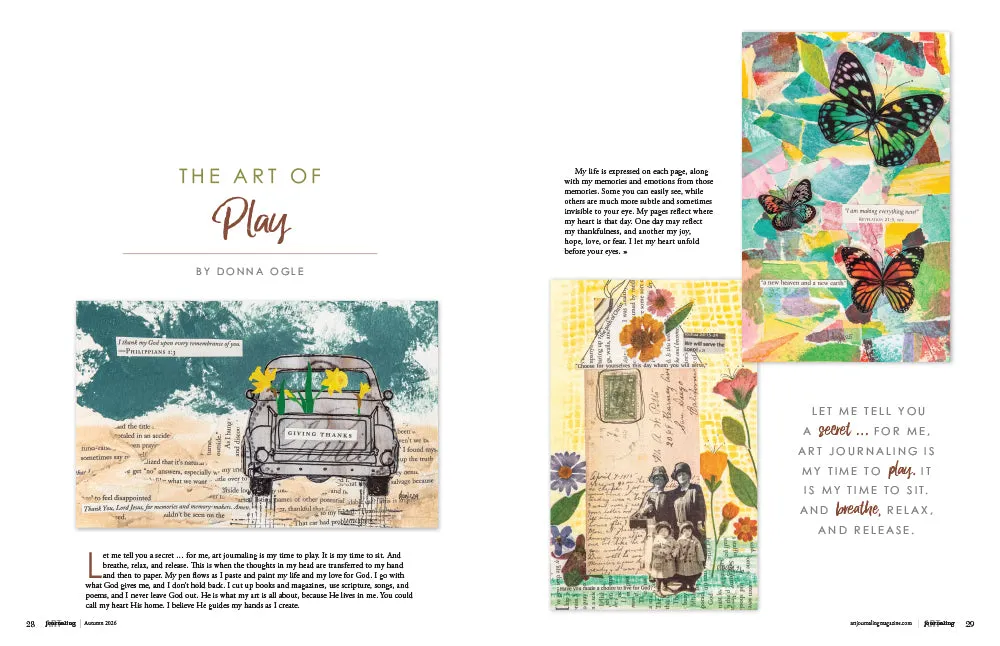 Stampington Art Journaling Autumn 2026 blad PDF journaling