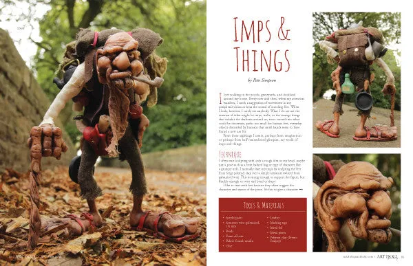 Stampington Art Doll Quarterly Autumn 2015 blad PDF dukker
