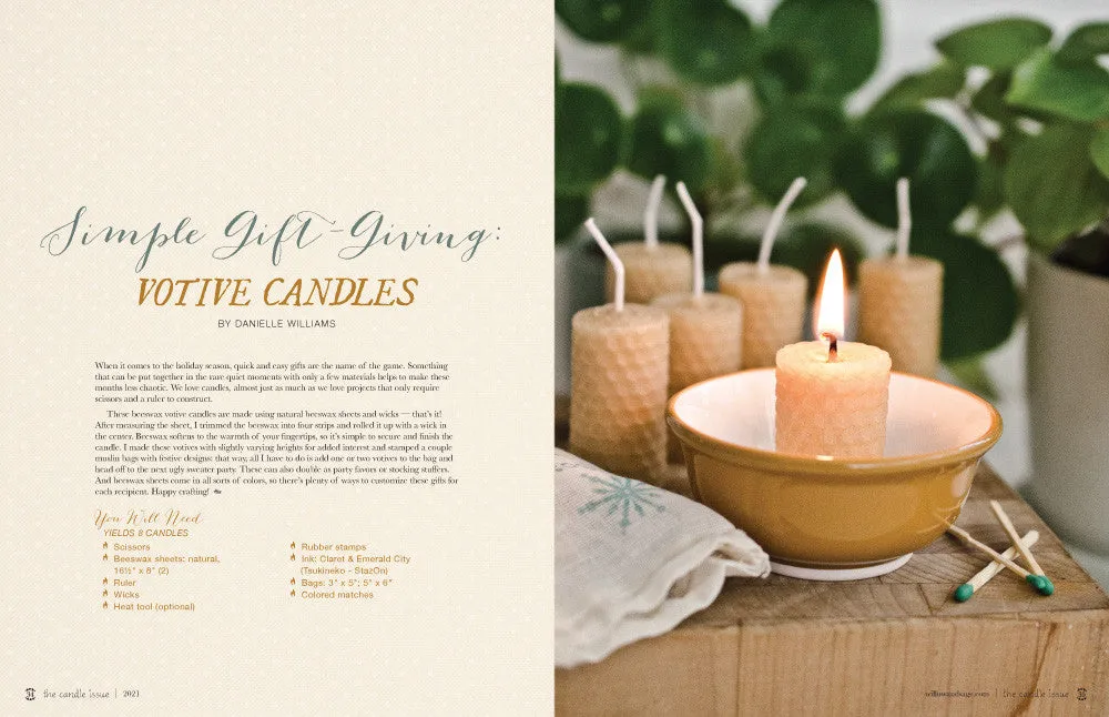 Stampington The Candle Issue Volume 2 blad PDF-nedlasting lysstøping