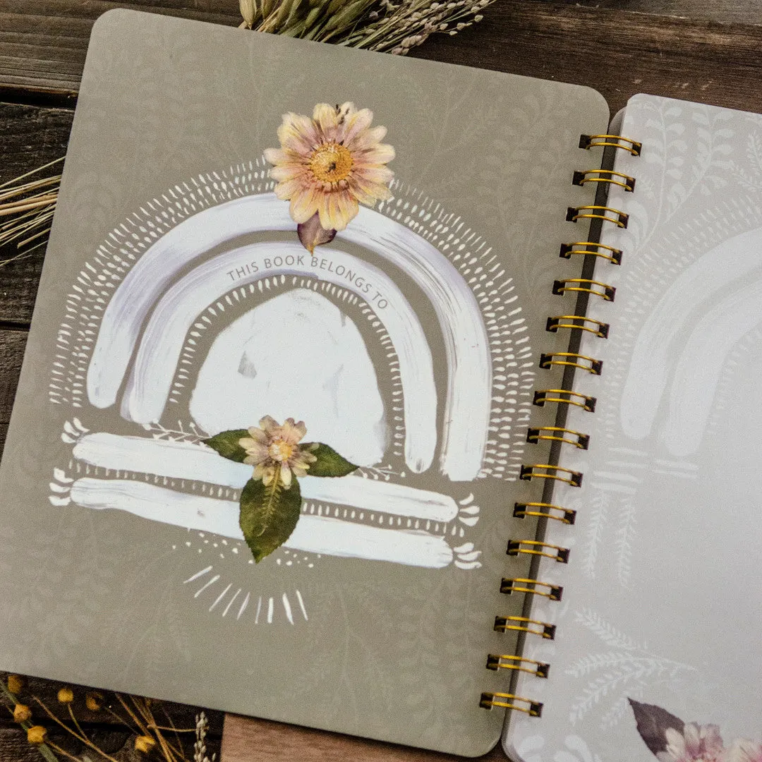 Stampington Papaya Art Altar Lace notatbok spiral 106 sider