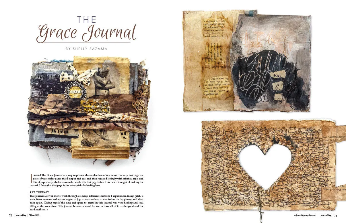 Stampington Art Journaling Winter 2022 blad PDF-nedlasting 144 sider