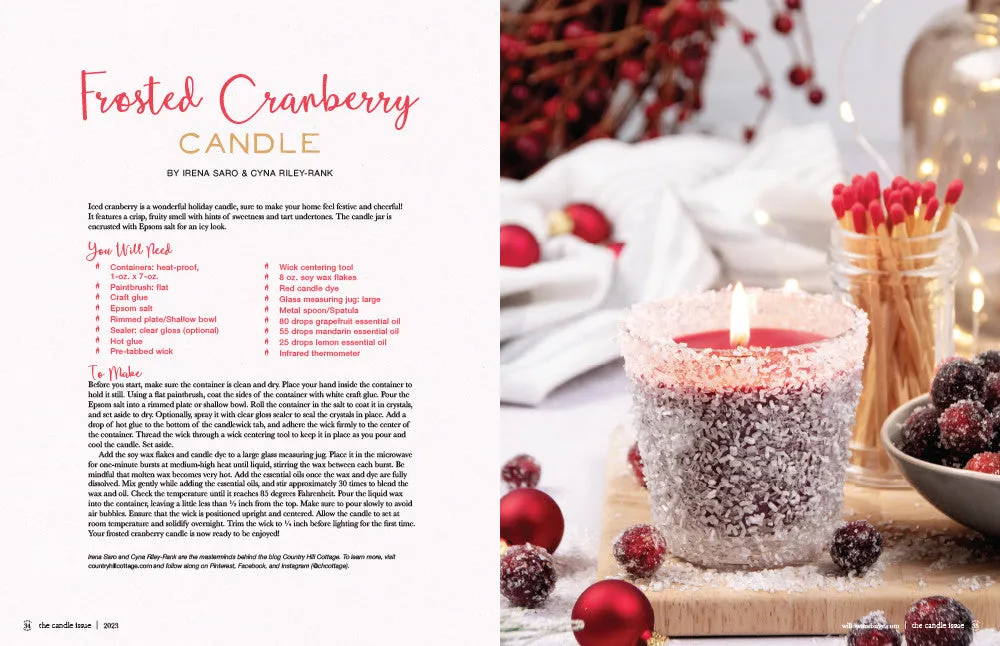 Stampington The Candle Issue Volume 3 blad digital lysstøping
