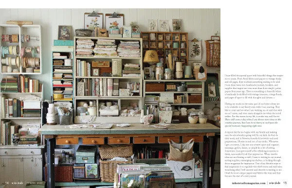 Stampington In Her Studio Spring 2020 blad PDF-nedlasting studio