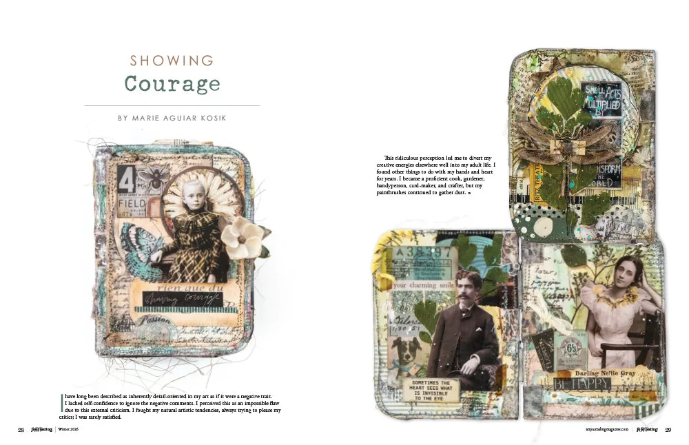 Stampington Art Journaling Winter 2026 blad PDF 144 sider
