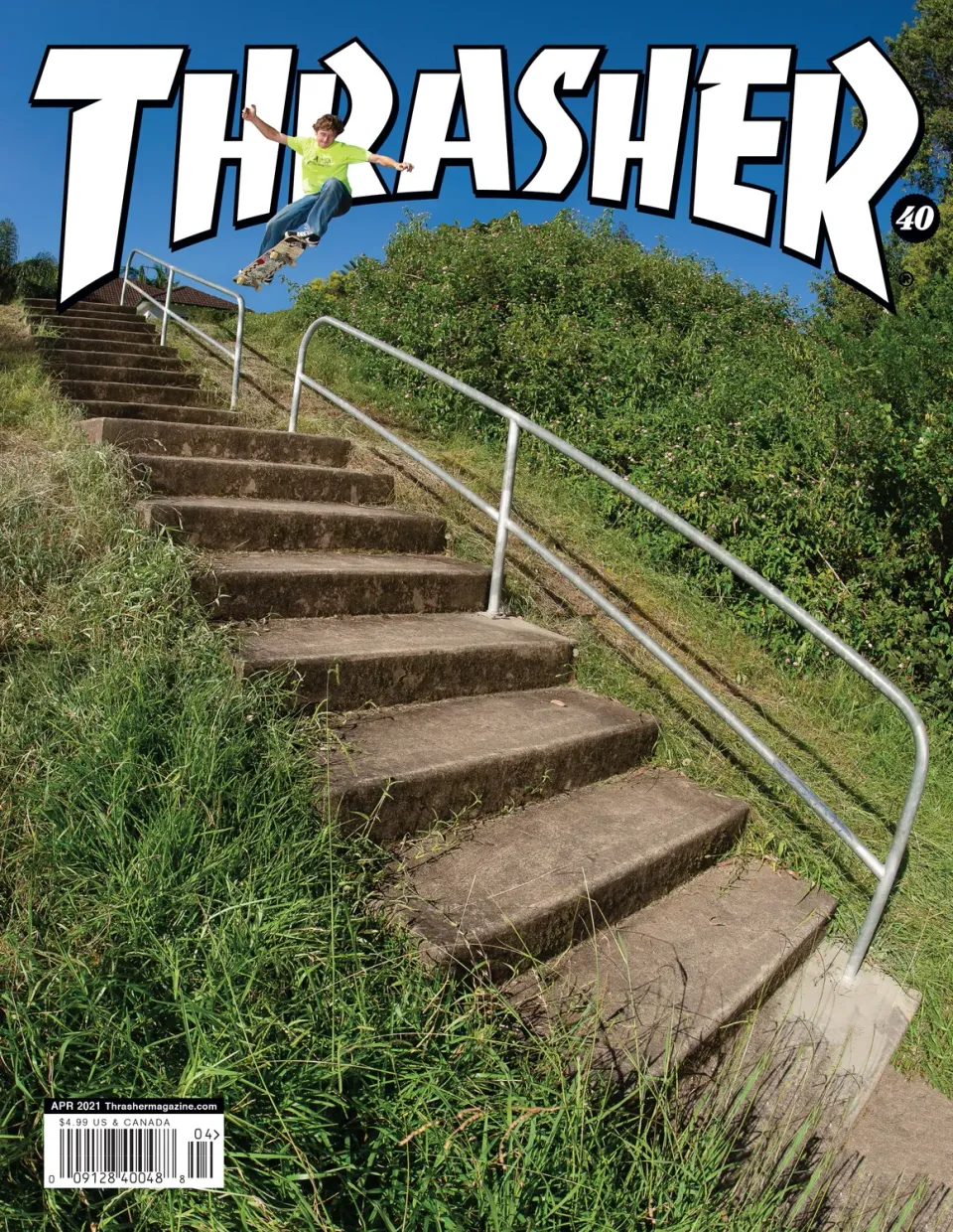 Thrasher Magazine april 2021 blad – aprilnummeret