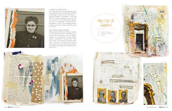 Stampington Art Journaling Autumn 2019 blad digitalutgave halloween