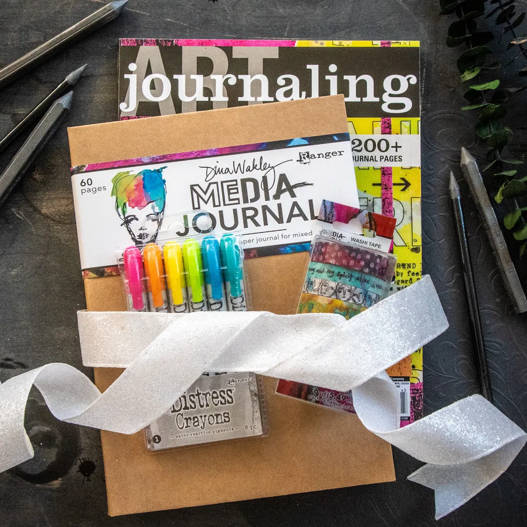 Stampington Art Journaling startsett blad + 3 deler