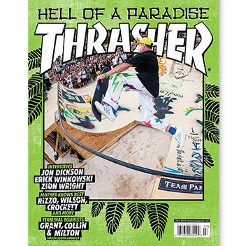 Thrasher July 2018 blad enkeltnummer skateboard