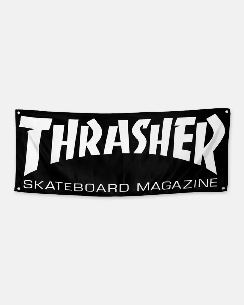Thrasher Skate Mag banner svart 145x58 cm polyester
