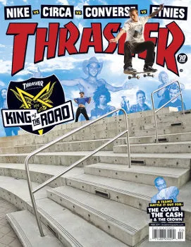 Thrasher Magazine februar 2011 blad King of the Road