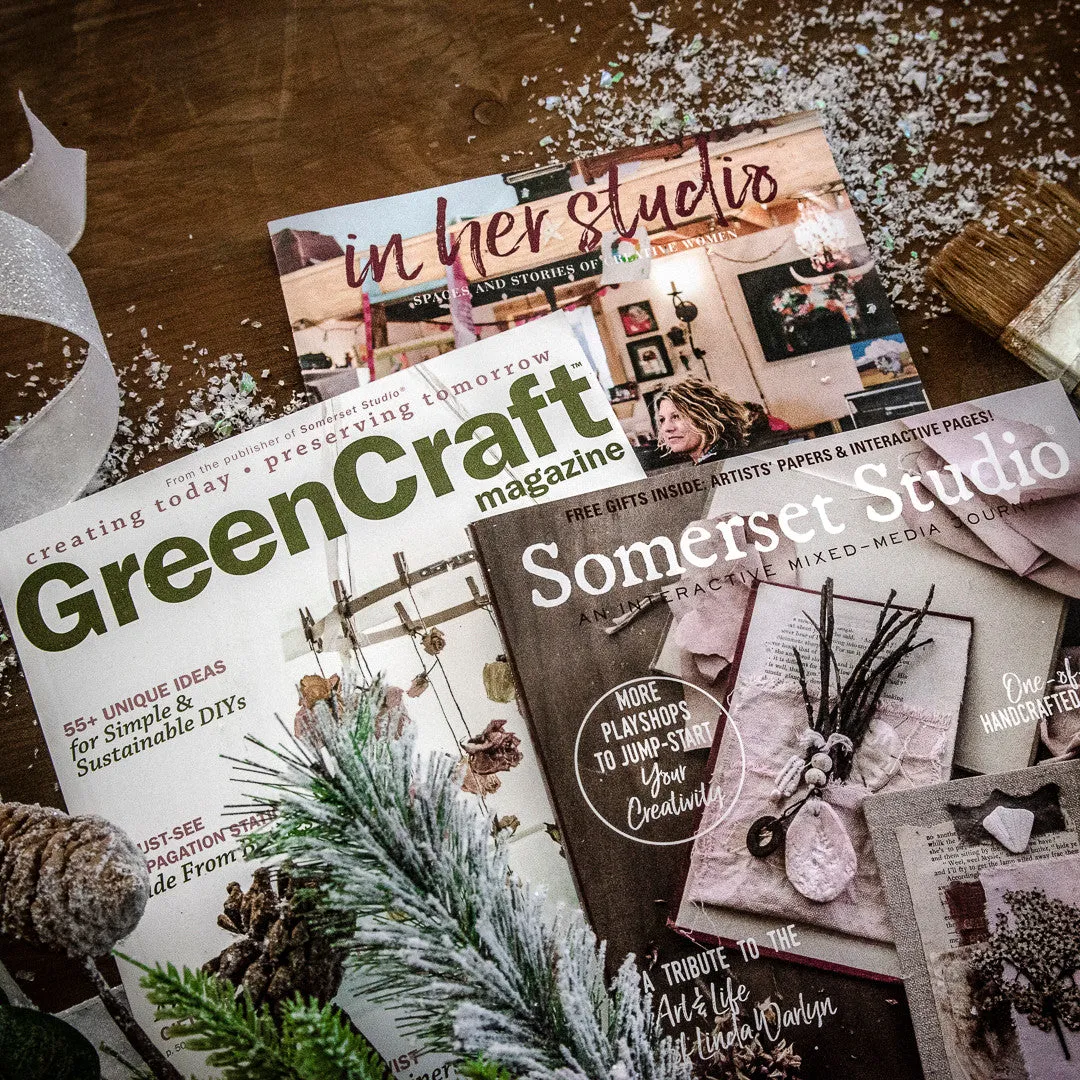 Stampington She-Makes gavepakke 3 blad Somerset Studio