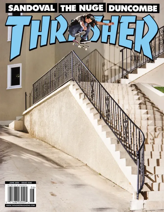 Thrasher Magazine juni 2009 blad Jake Duncombe-nummer