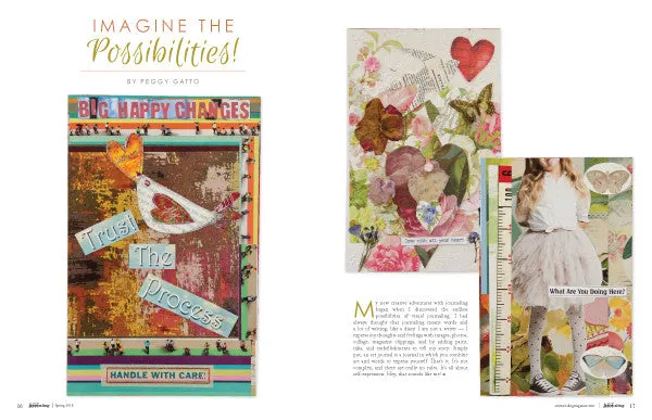 Stampington Art Journaling Spring 2018 blad PDF-nedlasting