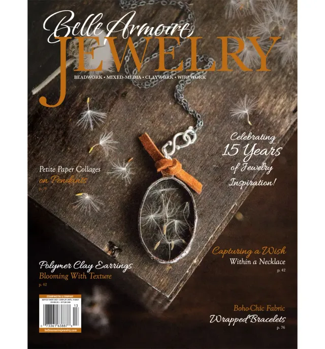 Stampington Belle Armoire Jewelry blad Autumn 2021 smykker