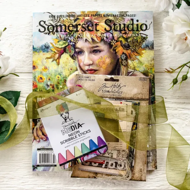 Stampington Layered Frames Somerset Studio bundle Summer 2024