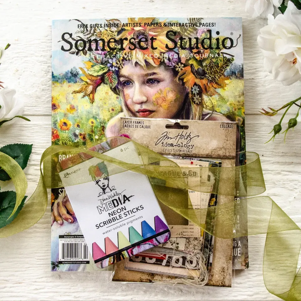 Stampington Layered Frames Somerset Studio bundle Summer 2024