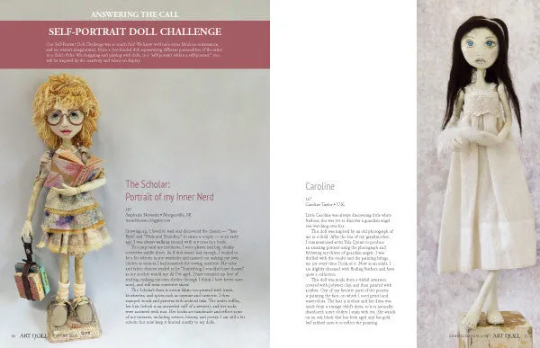 Stampington Art Doll Quarterly Winter 2018 blad digital julenummer