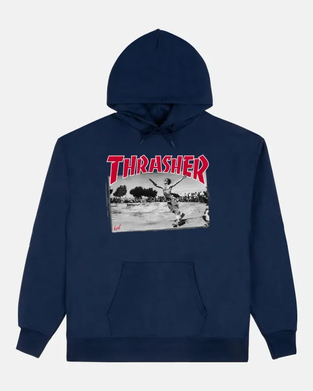 Thrasher Jake Dish hettegenser marineblå bomull