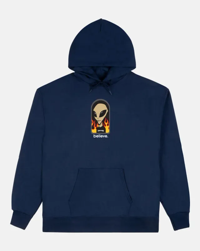 Thrasher Believe Hoodie hettegenser navy bomull