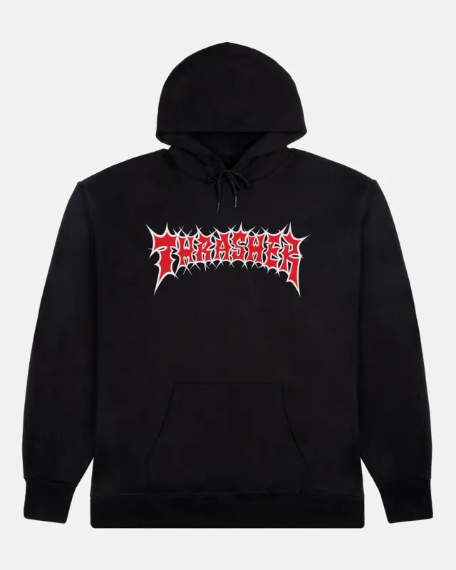 Thrasher Spikey hettegenser svart S–XXL bomull