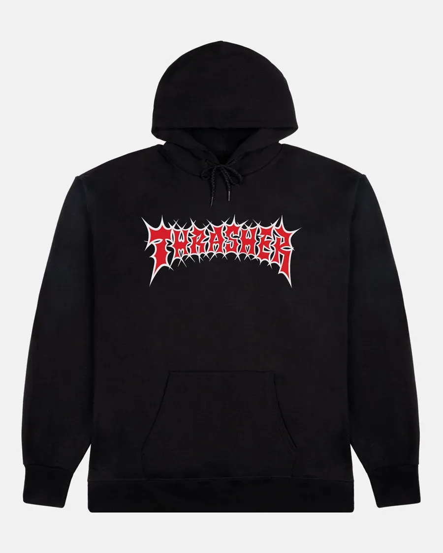 Thrasher Spikey hettegenser svart S–XXL bomull