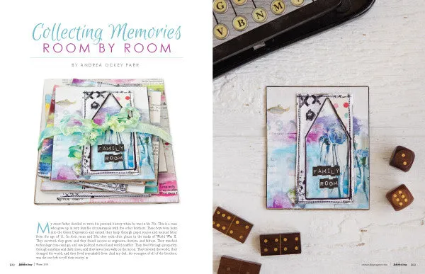 Stampington Art Journaling Winter 2018 blad PDF-nedlasting