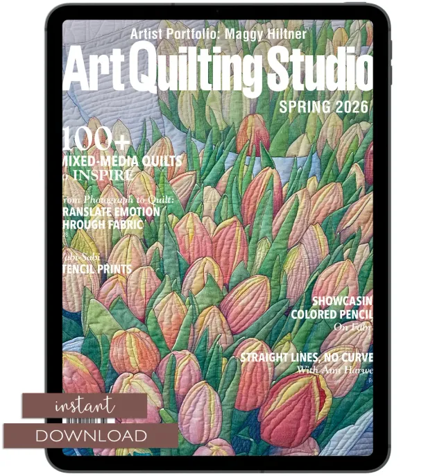 Stampington Art Quilting Studio Spring 2026 blad PDF 144 sider