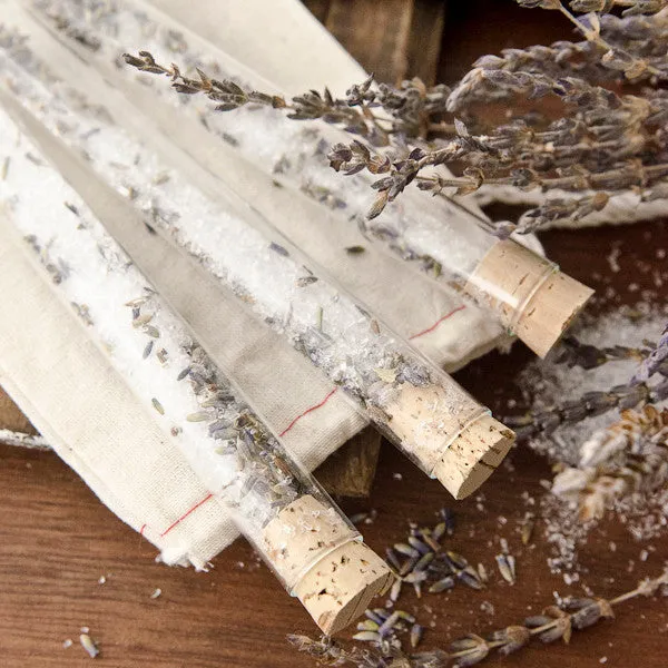 Stampington Lavender Bath Salts Vials DIY-sett lavendel