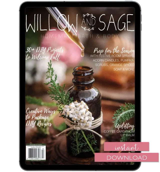 Stampington Willow and Sage Autumn 2021 blad PDF naturlig hudpleie