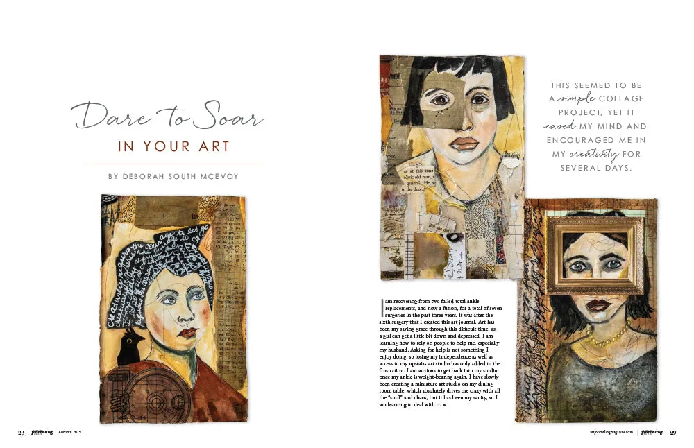 Stampington Art Journaling Winter 2026 blad PDF 144 sider