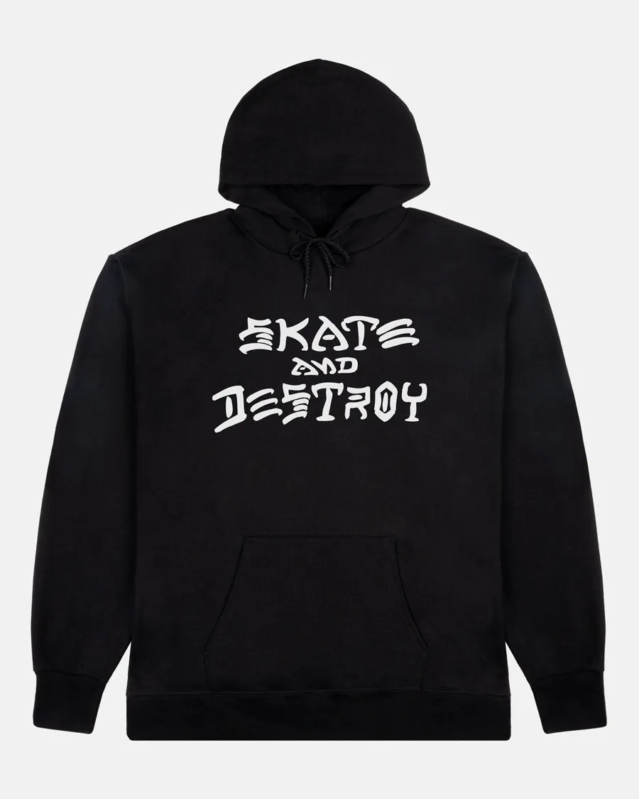Thrasher Skate and Destroy hettegenser svart bomullsblanding