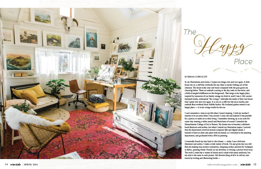 Stampington In Her Studio Spring 2022 blad digital kreativt
