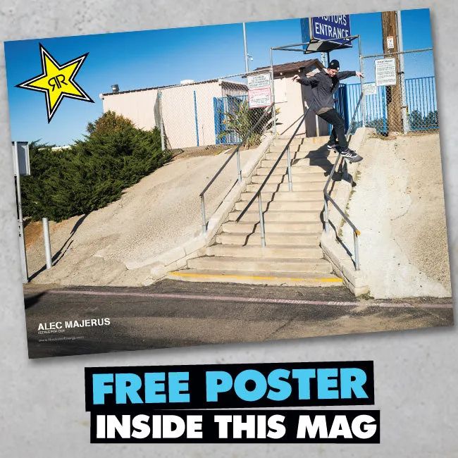 Thrasher Magazine mars 2014 blad med poster