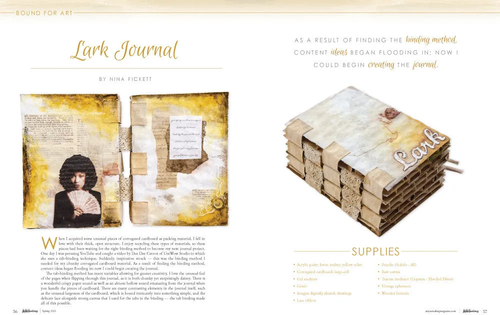 Stampington Art Journaling Spring 2021 blad digital PDF
