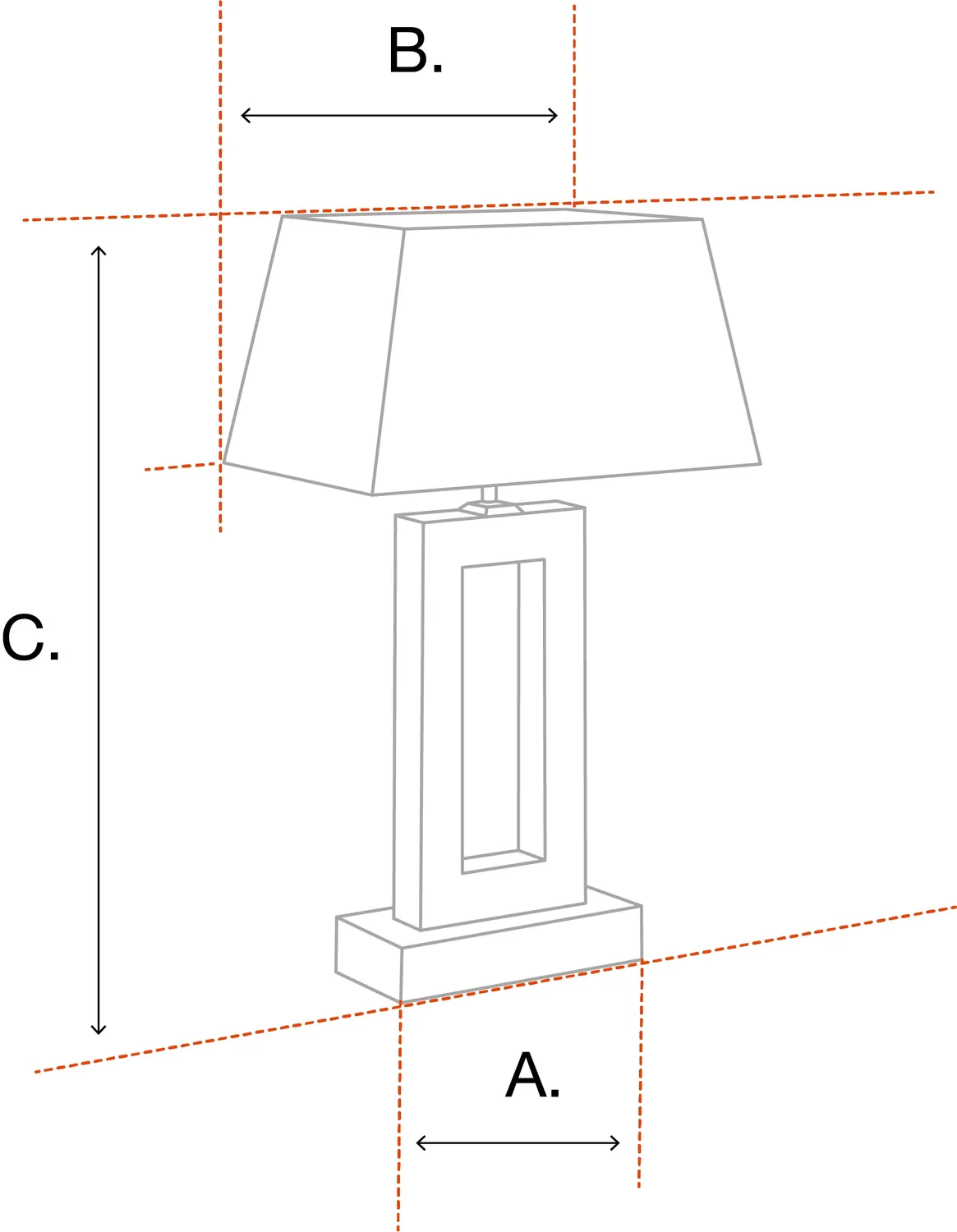 Eichholtz Mabel bordlampe hvit keramikk