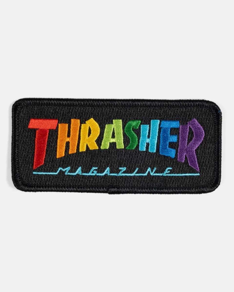 Thrasher Rainbow Mag patch strykemerke brodert