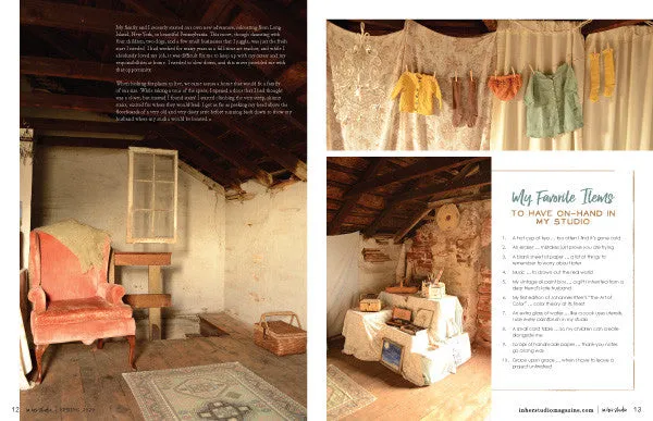 Stampington In Her Studio Spring 2020 blad PDF-nedlasting studio