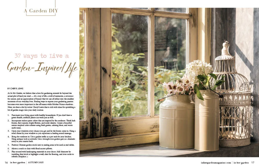 Stampington In Her Garden Autumn 2025 blad PDF hage