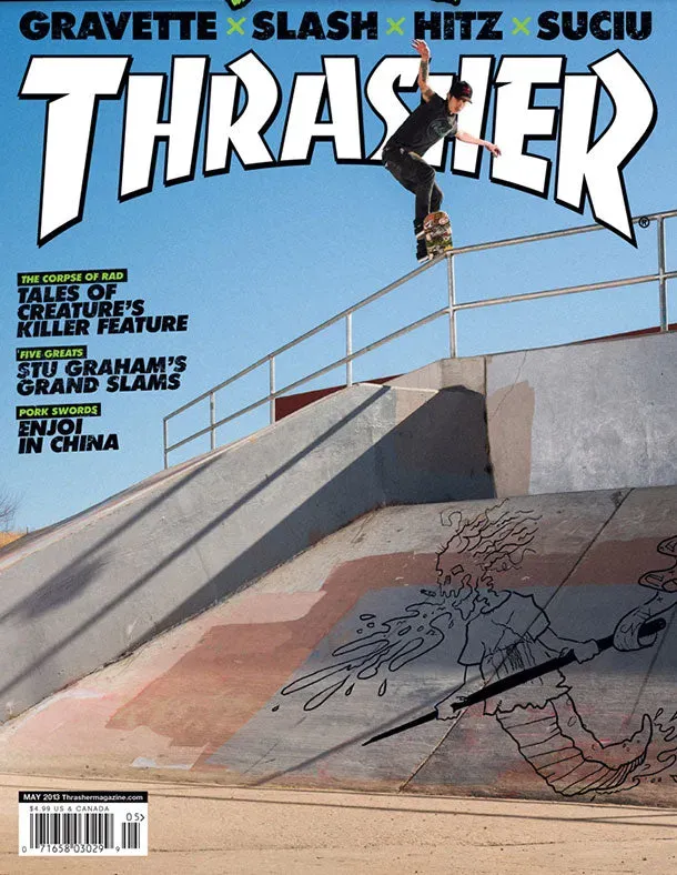 Thrasher mai 2013 blad med Creature DVD