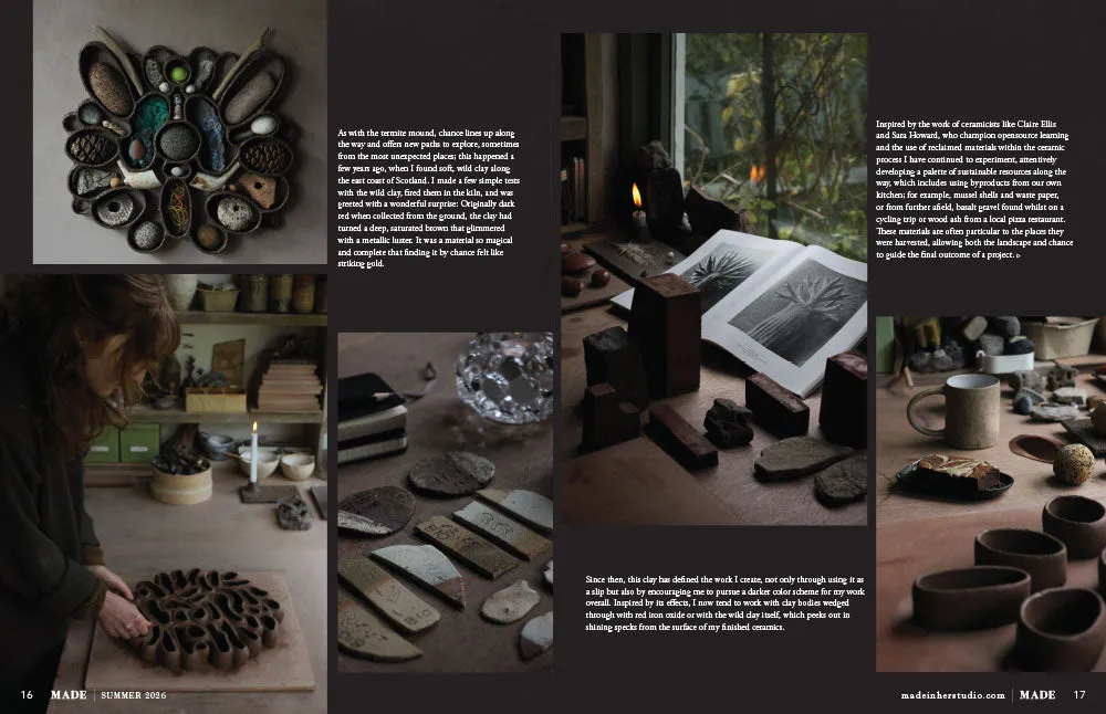 Stampington MADE In Her Studio Summer 2026 blad – håndverk