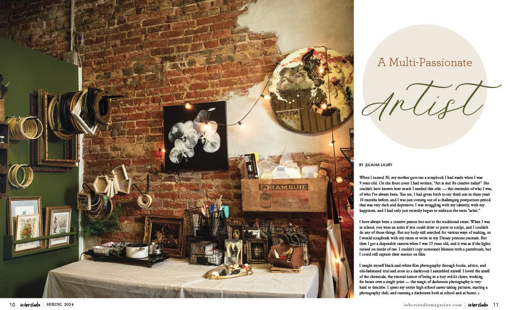 Stampington In Her Studio Spring 2024 blad digital organisering