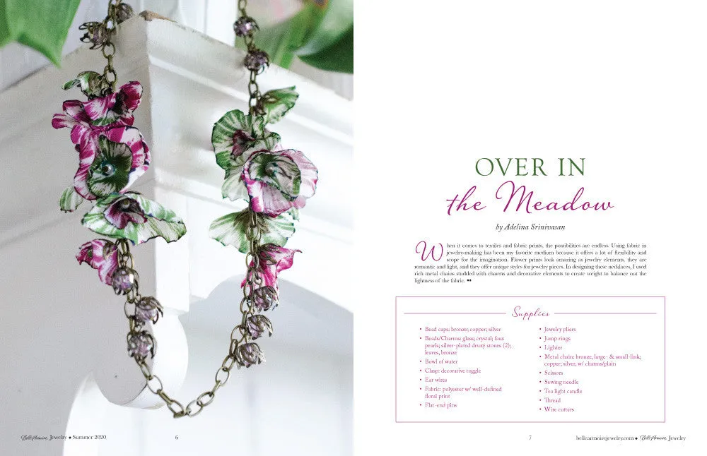 Stampington Belle Armoire Jewelry Summer 2020 blad smykker