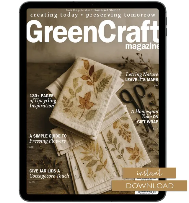 Stampington GreenCraft Summer 2025 blad pdf gjenbruk
