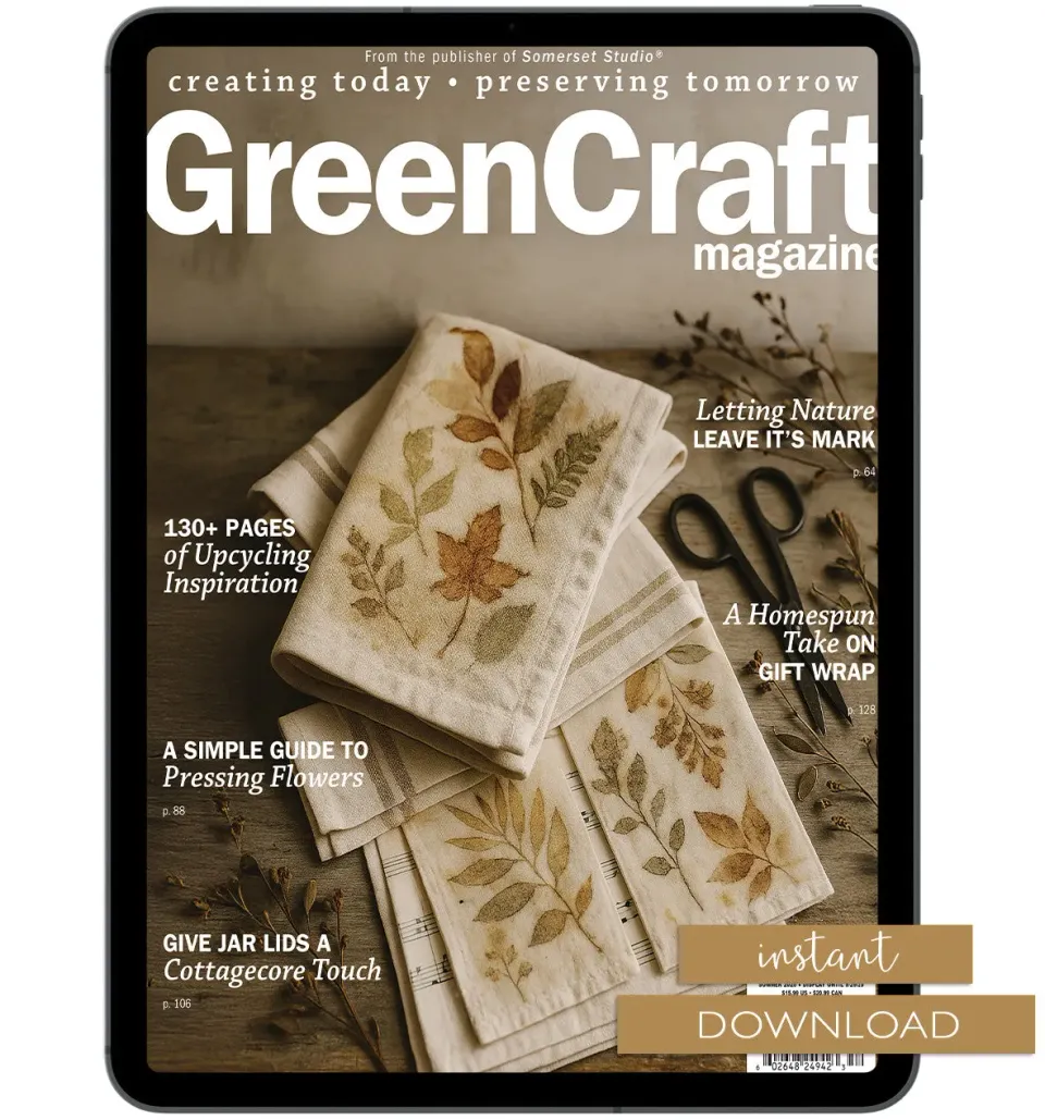 Stampington GreenCraft Summer 2025 blad pdf gjenbruk