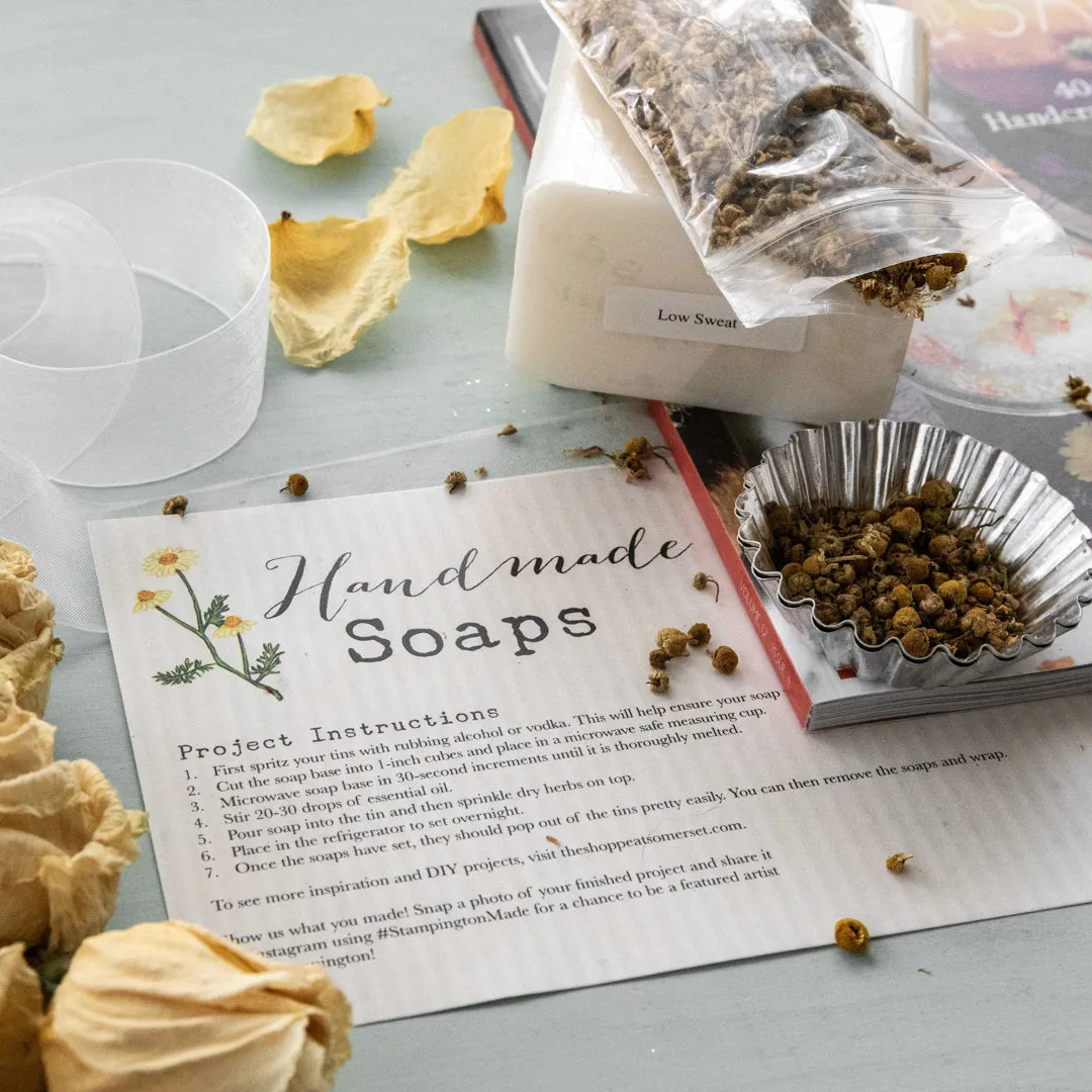 Stampington Willow and Sage kamille såpesett DIY blad