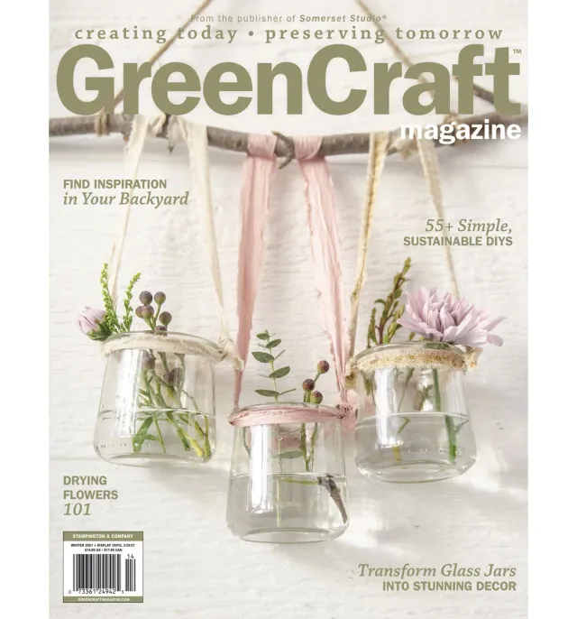 Stampington GreenCraft Winter 2021 blad gjenbruk